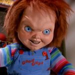 chucky emerges from a closet horror movie review podcast